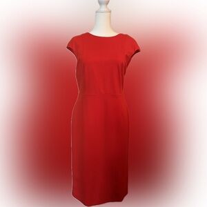 Versona Burnt Orange Cap Sleeve Mini Dress